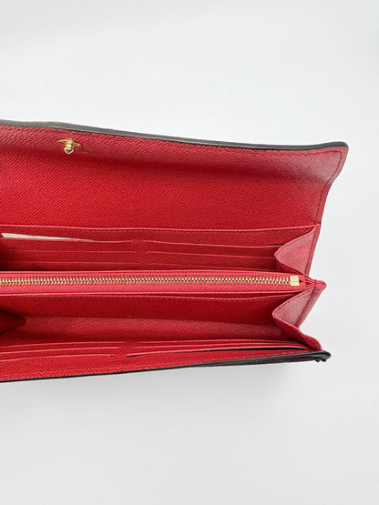 Louis Vuitton Monogram Canvas Sarah Wallet – Red Interior