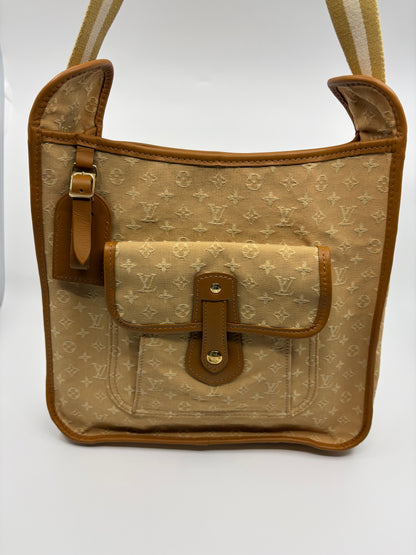 Louis Vuitton Monogram Mini Lin Besace Mary Kate Messenger Bag – Beige