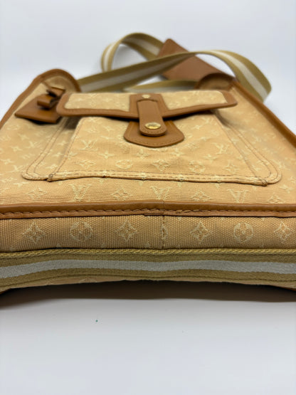 Louis Vuitton Monogram Mini Lin Besace Mary Kate Messenger Bag – Beige