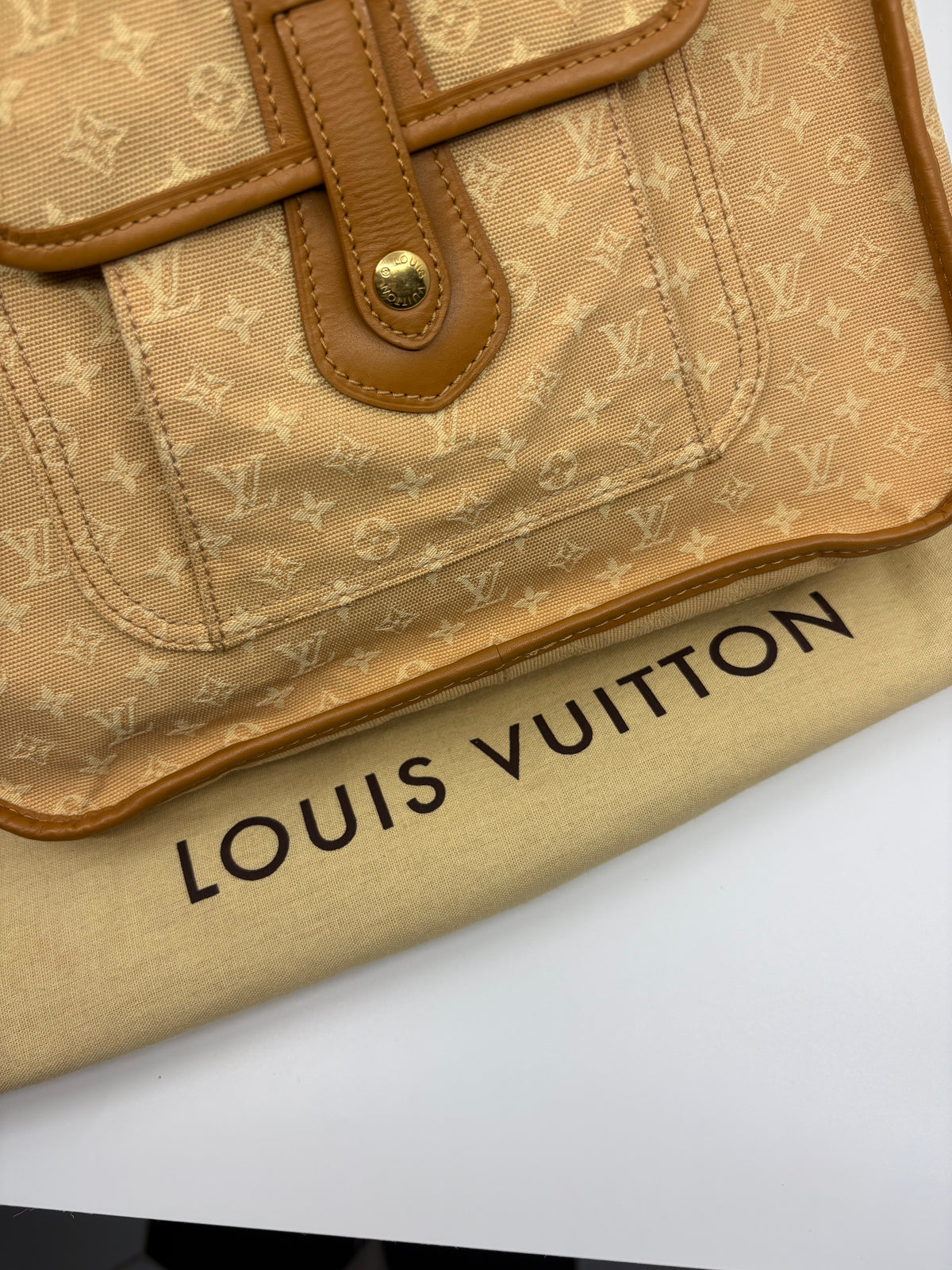 Louis Vuitton Monogram Mini Lin Besace Mary Kate Messenger Bag – Beige