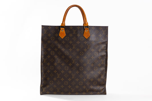 Louis Vuitton Sac Plat monogram handbag tote bag