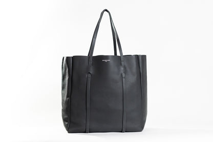 BALENCIAGA Logo Tote Bag Shoulder Bag Leather