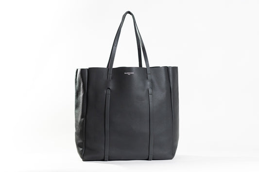 BALENCIAGA Logo Tote Bag Shoulder Bag Leather