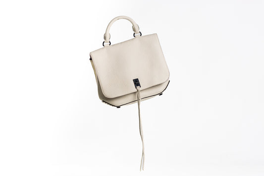 Rebecca Minkkof Leather Top Handle Bag