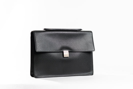 Louis Vuitton Porte-Documents Angara Briefcase Black Leather