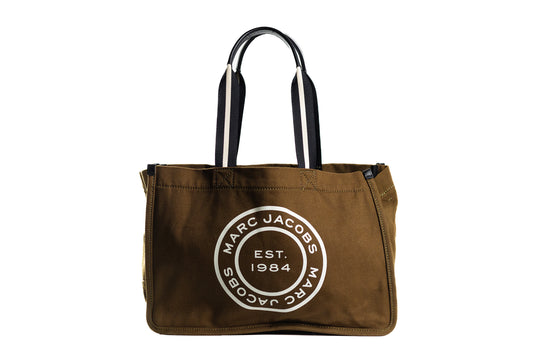 Marc Jacobs Signet Large Beech Canvas Tote Bag