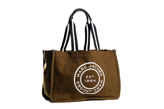 Marc Jacobs Signet Large Beech Canvas Tote Bag