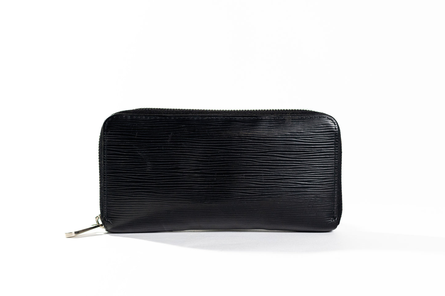 Louis Vuitton Womens Zip Around Epi Leather Continental Wallet Black