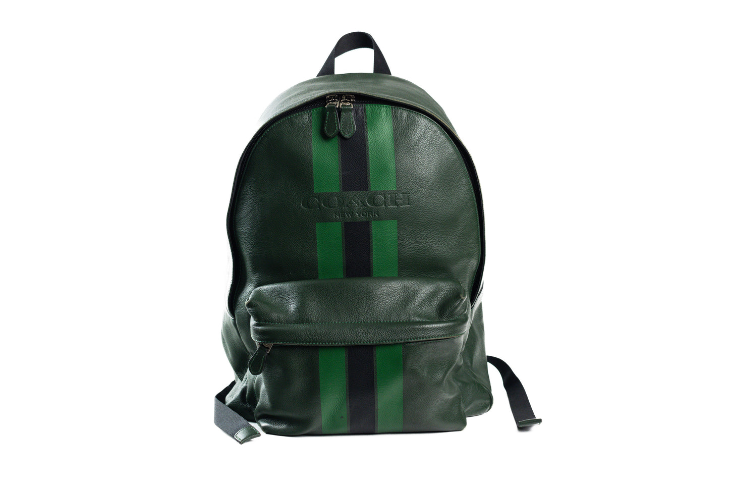Coach Green Leather Backpack