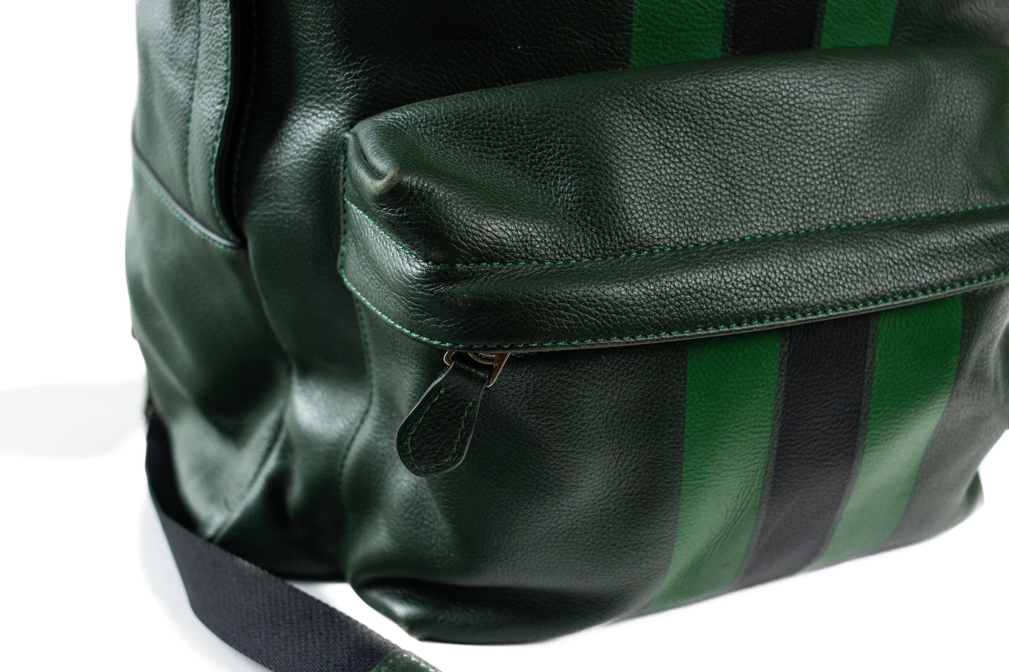 Coach Green Leather Backpack
