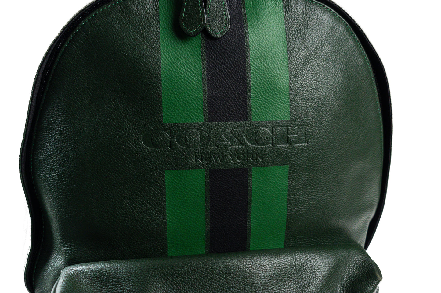 Coach Green Leather Backpack