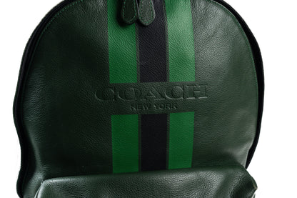 Coach Green Leather Backpack