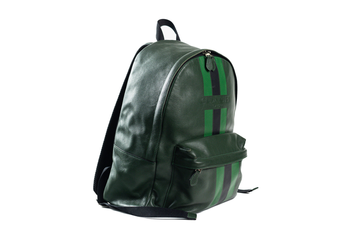 Coach Green Leather Backpack