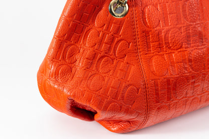 Carolina Herrera Red Monogram handbag.
