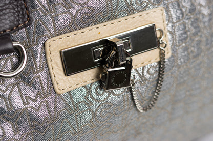 Marc Jacobs Tri Color leather and fabric shoulder bag