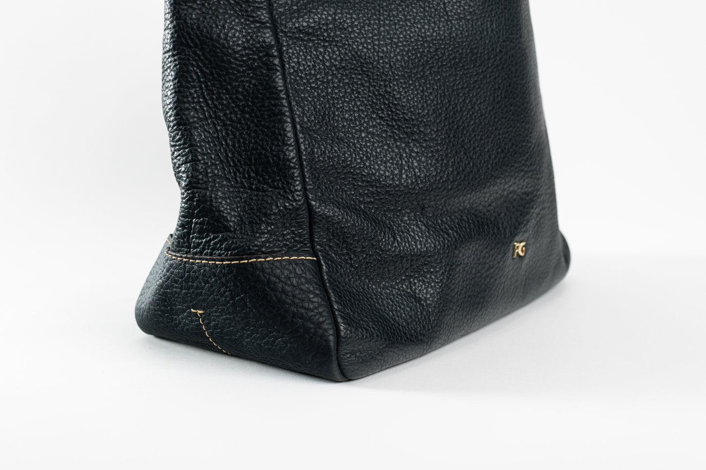 Purificación García Black Leather handbag