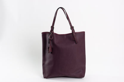 TOUS burgundy colored canvas George Shopping