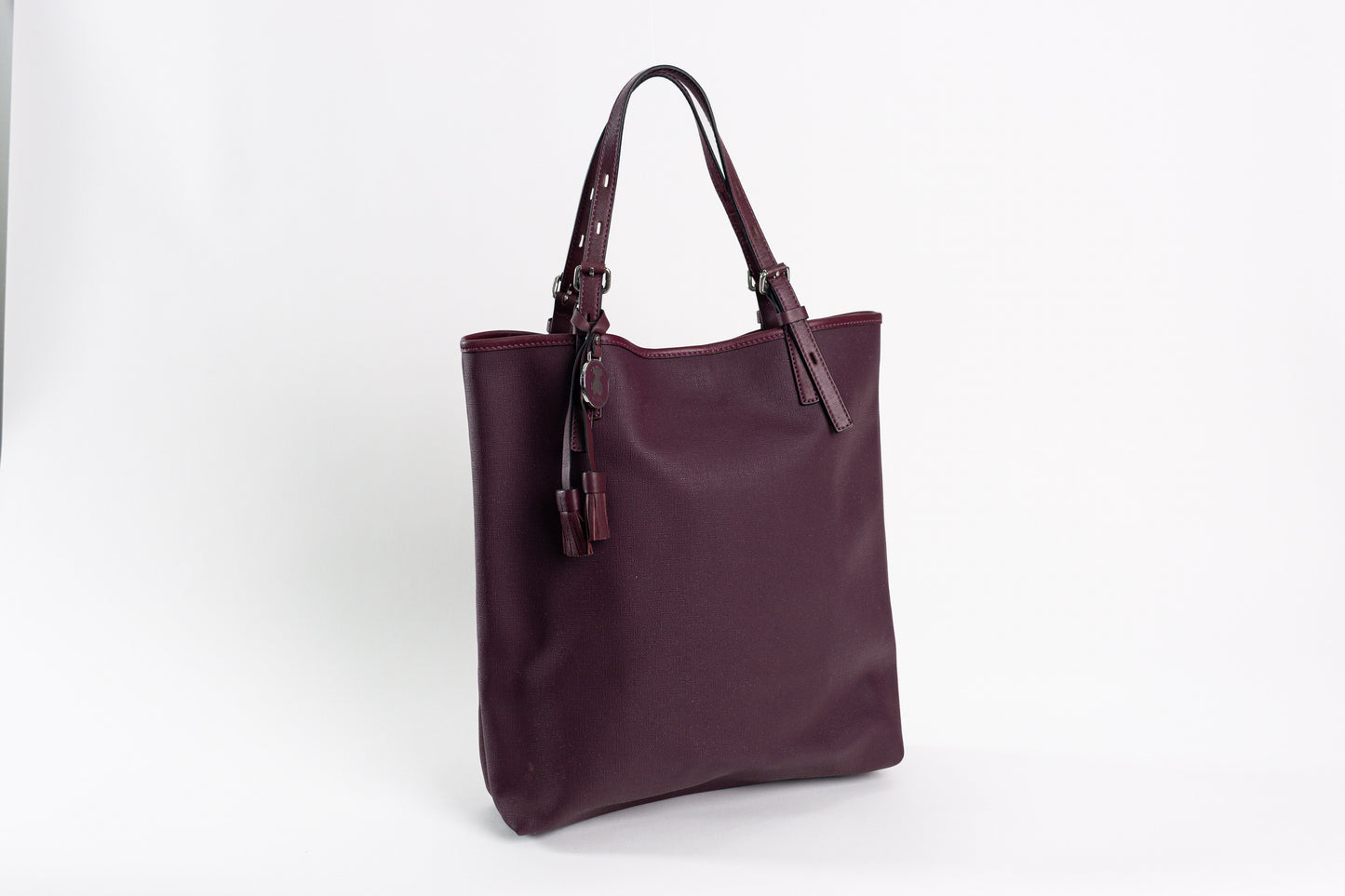 TOUS burgundy colored canvas George Shopping