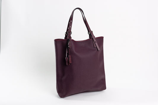 TOUS burgundy colored canvas George Shopping