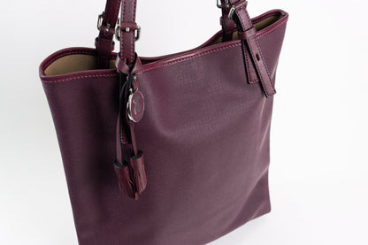 TOUS burgundy colored canvas George Shopping