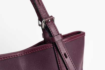 TOUS burgundy colored canvas George Shopping