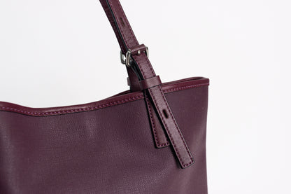TOUS burgundy colored canvas George Shopping