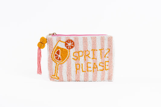 Beaded Aperol Spritz Clutch