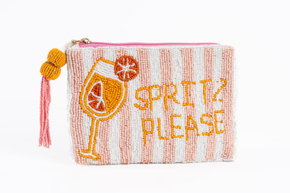 Beaded Aperol Spritz Clutch