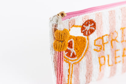 Beaded Aperol Spritz Clutch