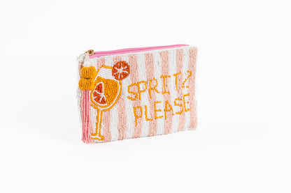 Beaded Aperol Spritz Clutch