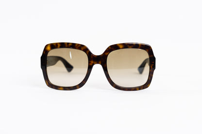 GUCCI Brown and Multicolor Sunglasses