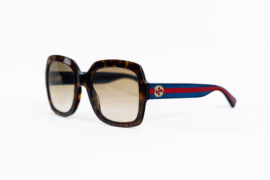GUCCI Brown and Multicolor Sunglasses