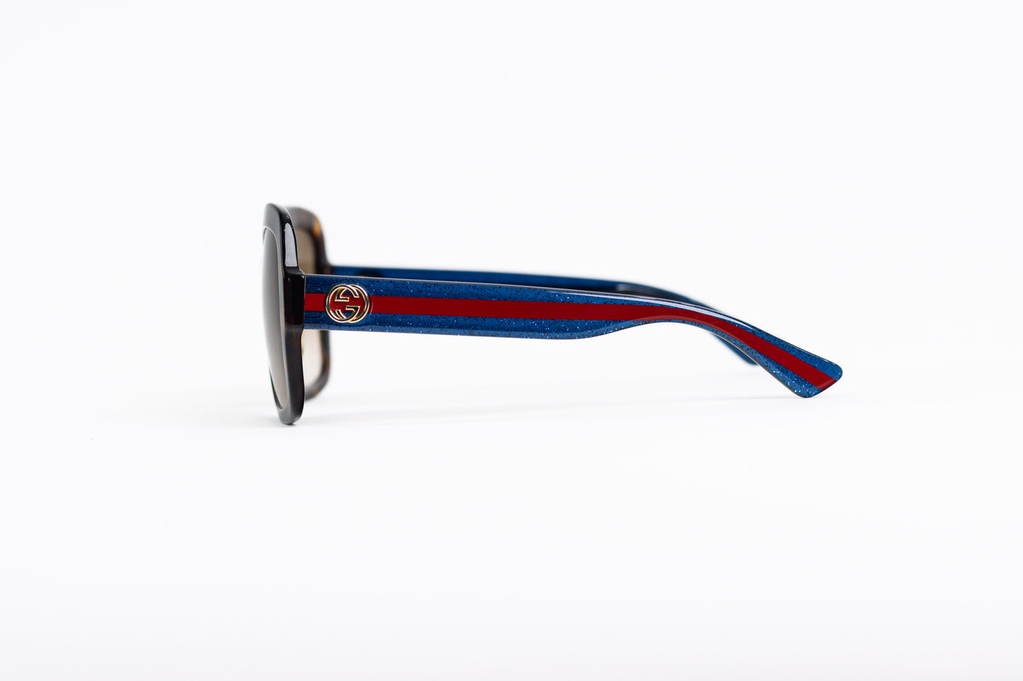 GUCCI Brown and Multicolor Sunglasses