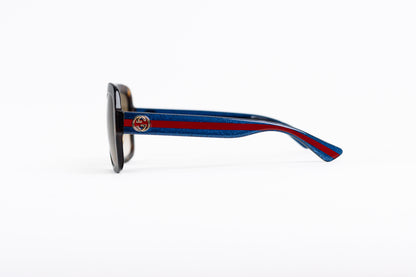 GUCCI Brown and Multicolor Sunglasses