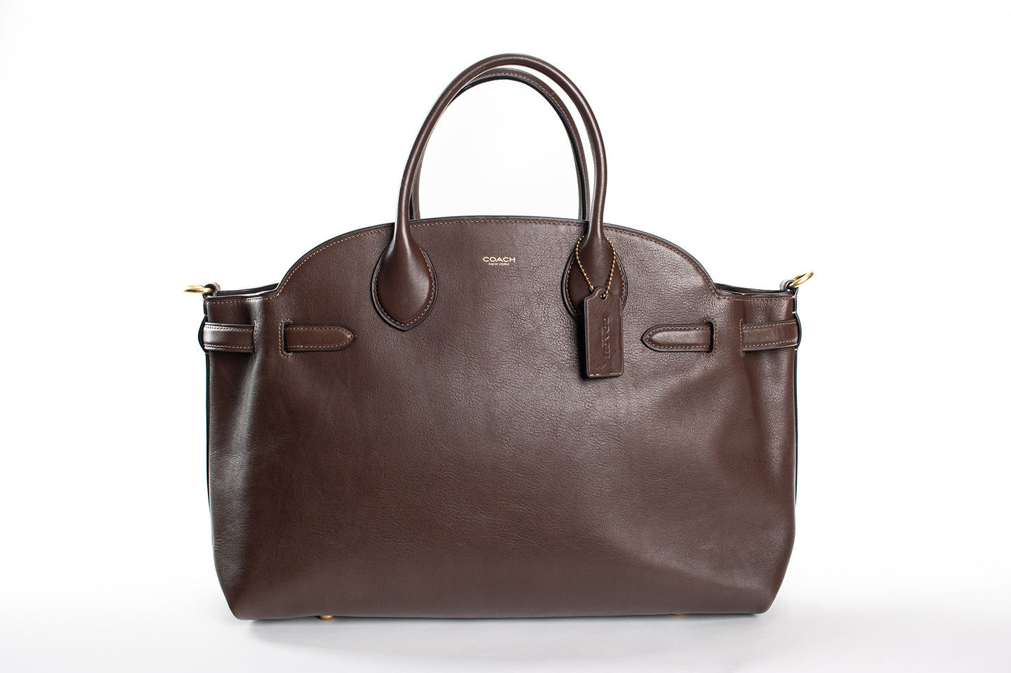Coach Soft Empire 40 Leather Carryall Satchel Bag