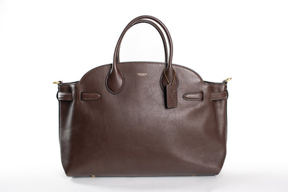Coach Soft Empire 40 Leather Carryall Satchel Bag