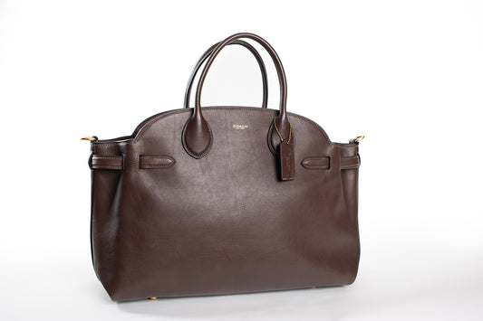 Coach Soft Empire 40 Leather Carryall Satchel Bag