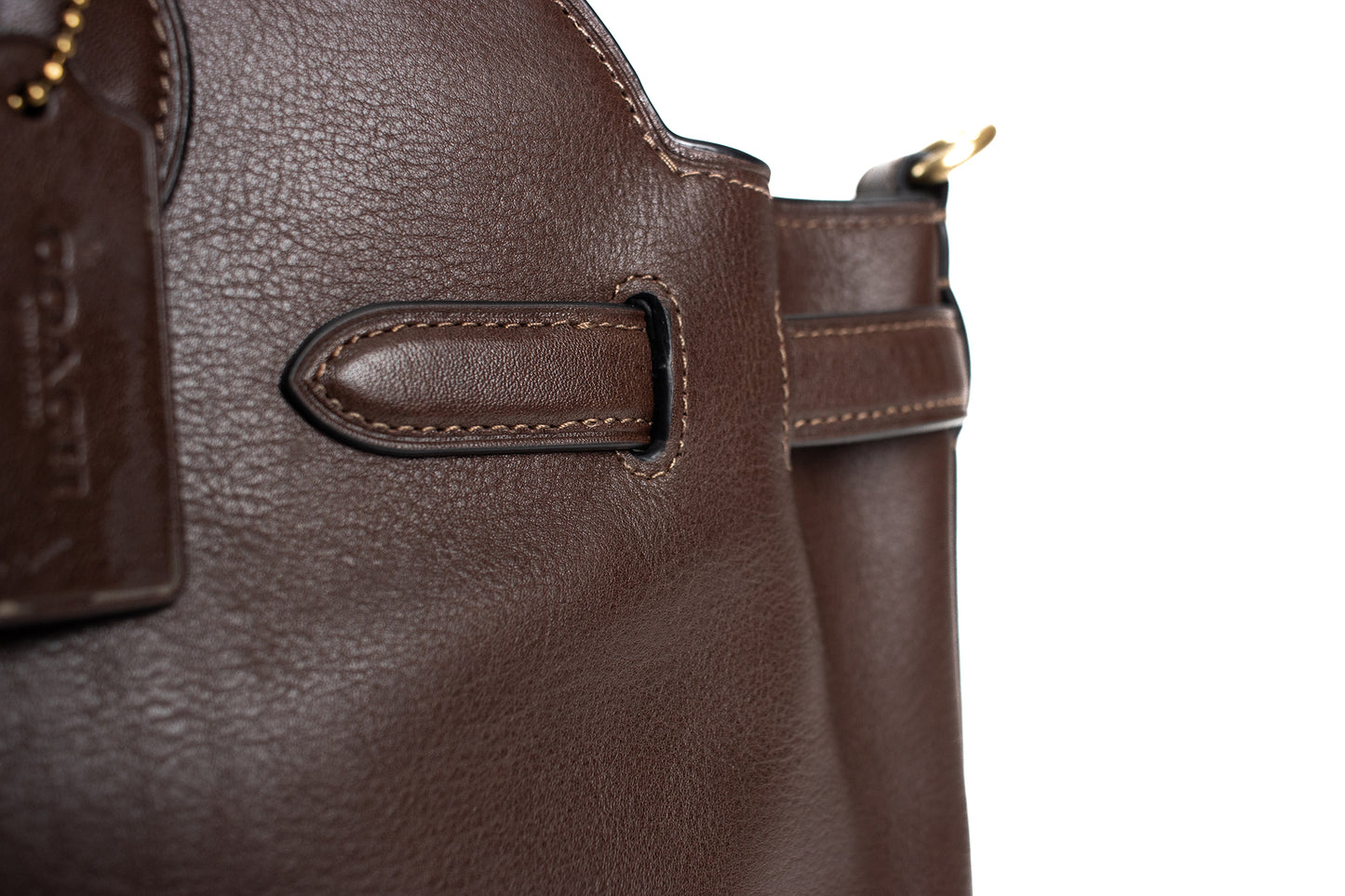 Coach Soft Empire 40 Leather Carryall Satchel Bag