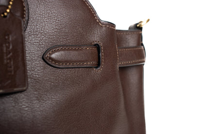 Coach Soft Empire 40 Leather Carryall Satchel Bag