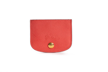 Longchamp Logo - Embossed Leather Cardholder