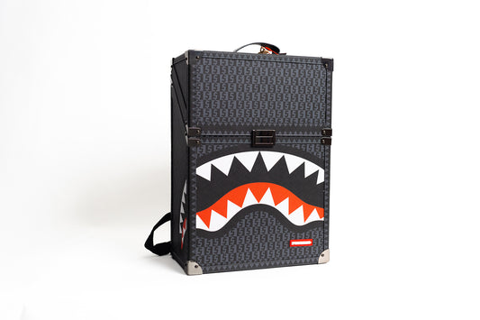 Sprayground Money Check Grey Chaturanga Shark Backpack