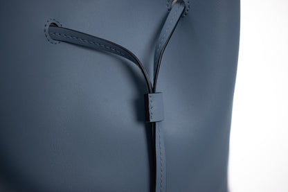 LAUREN Leather Debby Drawstring Bag