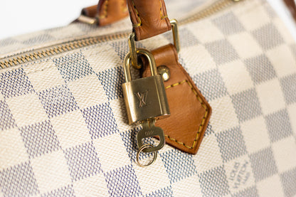 Louis Vuitton Speedy 30 Damier Azur