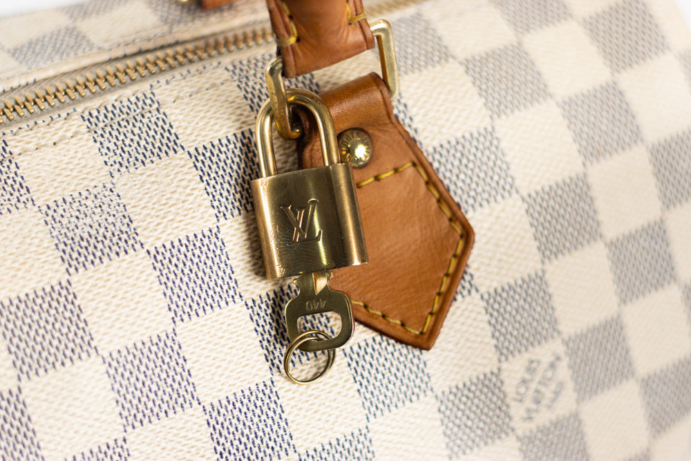 Louis Vuitton Speedy 30 Damier Azur
