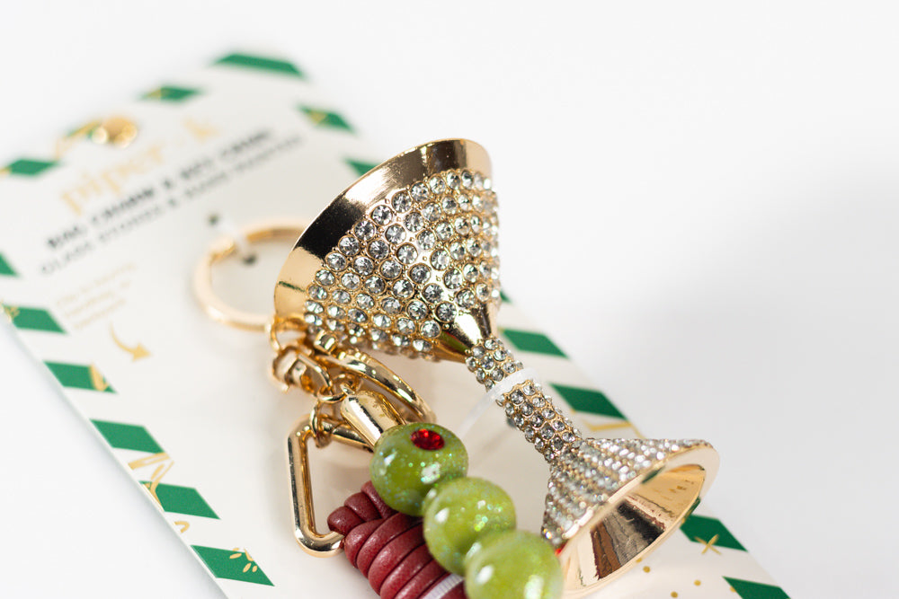 PIPER - K Glitter Keychain