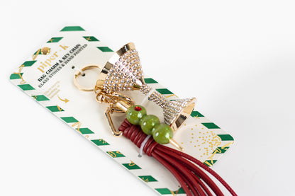 PIPER - K Glitter Keychain