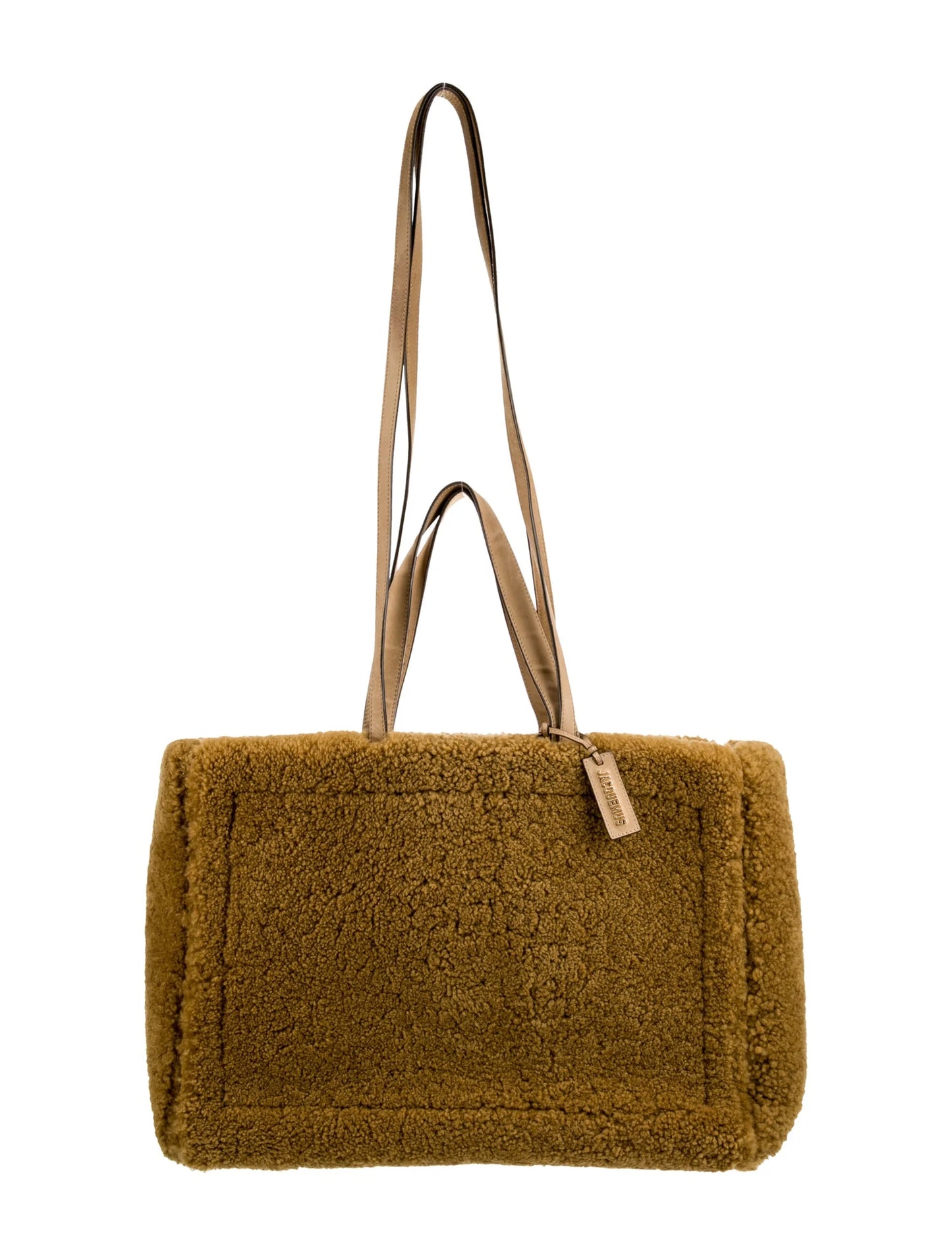 Jacquemus “Le Cabas Neve” Shearling Tote