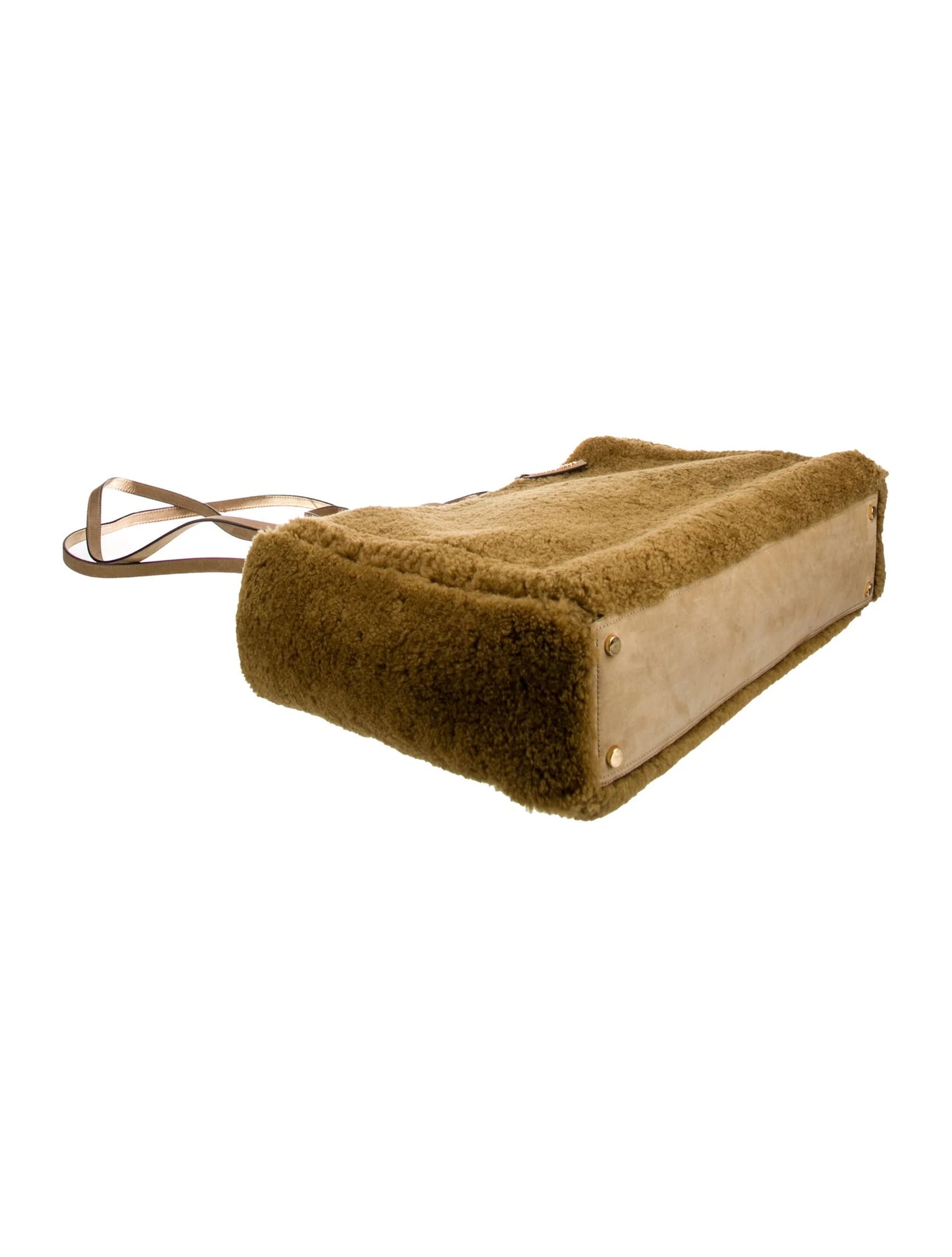 Jacquemus “Le Cabas Neve” Shearling Tote