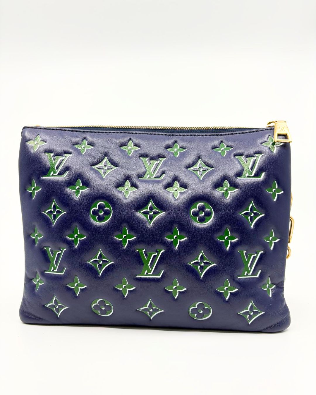 Louis Vuitton Lambskin Embossed Monogram Coussin PM (2023)