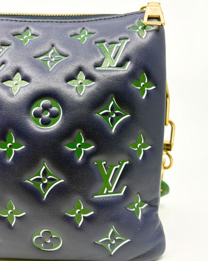 Louis Vuitton Lambskin Embossed Monogram Coussin PM (2023)